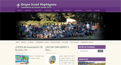 Desktop Screenshot of gruposcoutheptagono.com